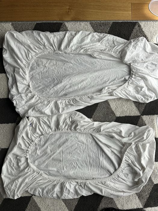 Ikea LEN Przescieradto dzieciece, biaty, 60x120 cm