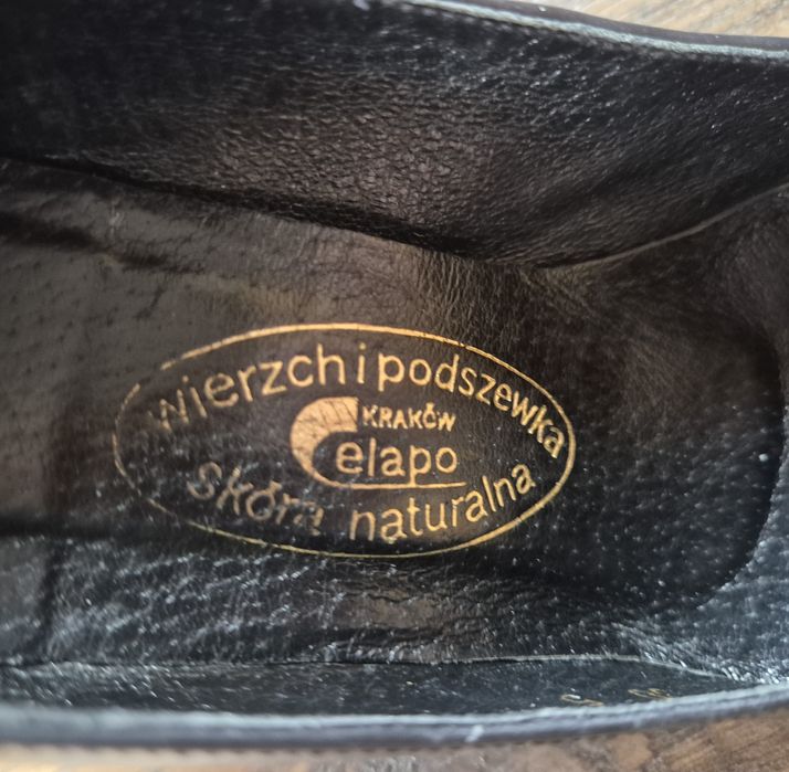Czarne skórzane Celapo 37 idealne