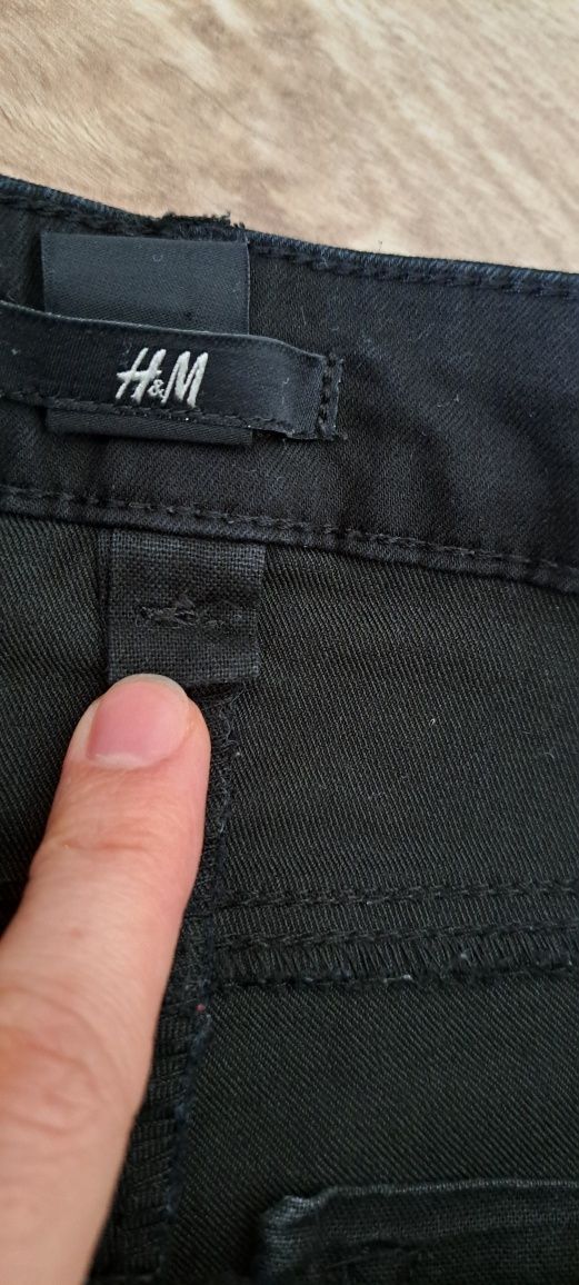 Spodnie czarne damskie, rozmiar 38, marka H&M