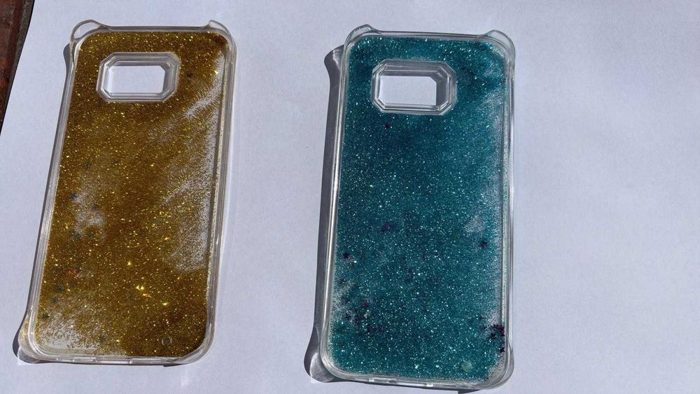 Capas S6 Edge com brilhantes