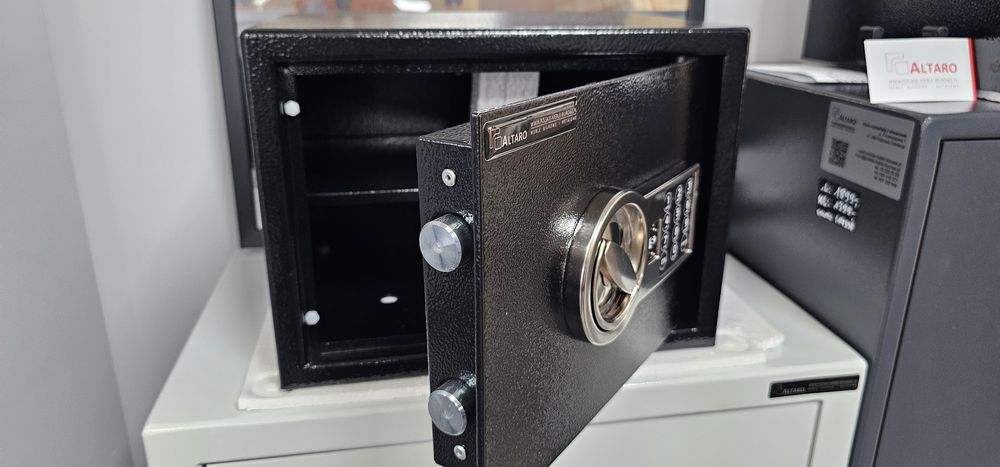 Sejf na BROŃ klasy S1 | CZARNY | zamek ELEKTRONICZNY | szyfrowy na kod