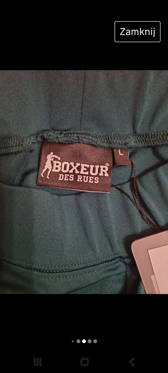 Legginsy sportowe butelkowa zieleń Boxeur Des Rues roz.M/L