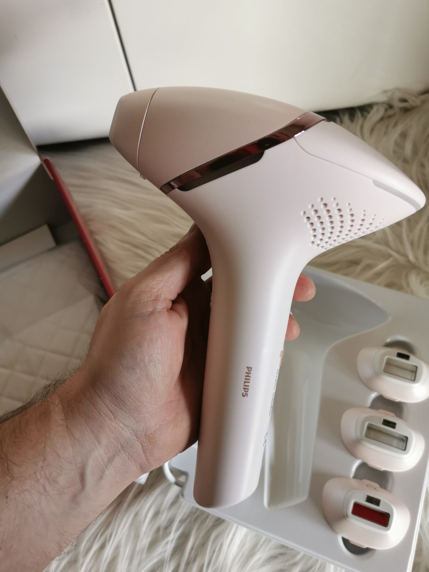 Depilator laserowy PHILIPS LUMEA Prestige 9000 BRI957 SenseIQ RÓŻOWY