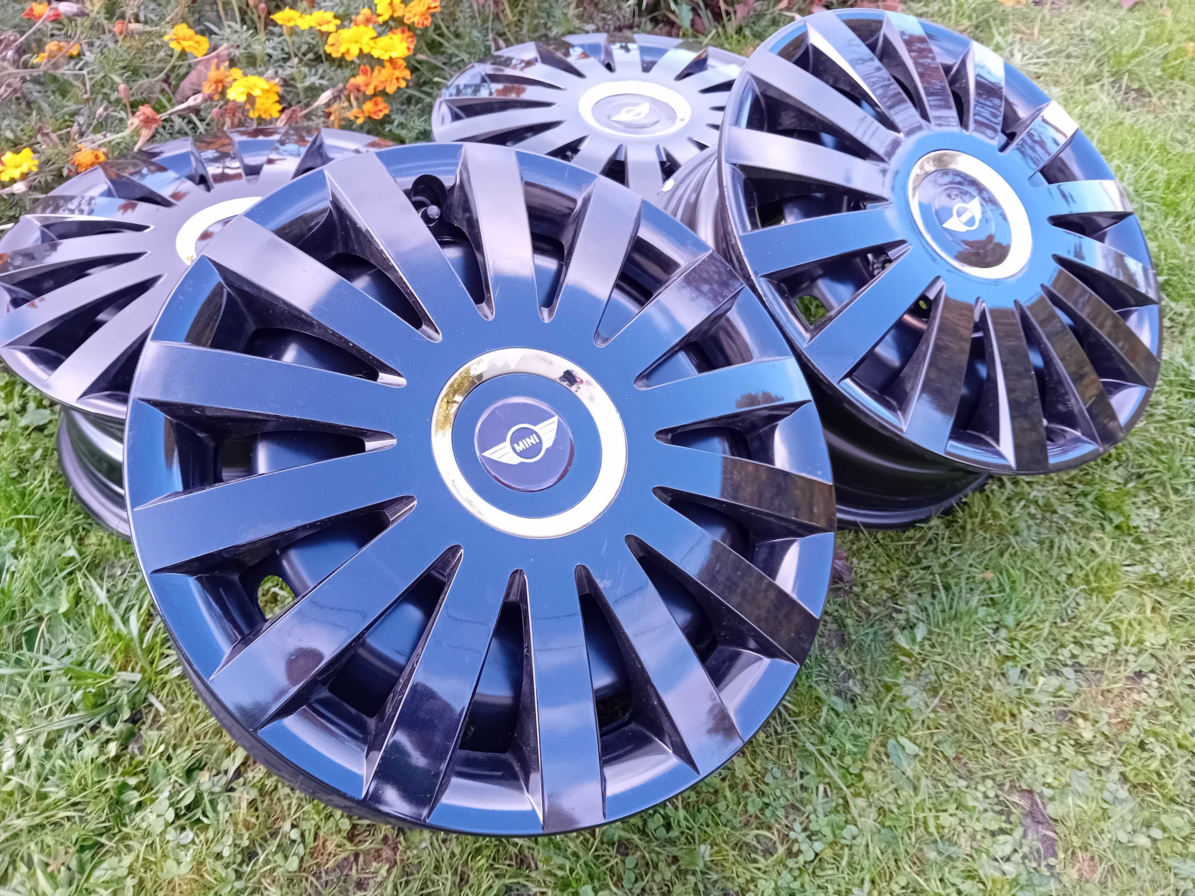 Felgi 15'' 5x112 + czujniki kołpaki MINI COOPER ONE ORYGINALNE F-VAT