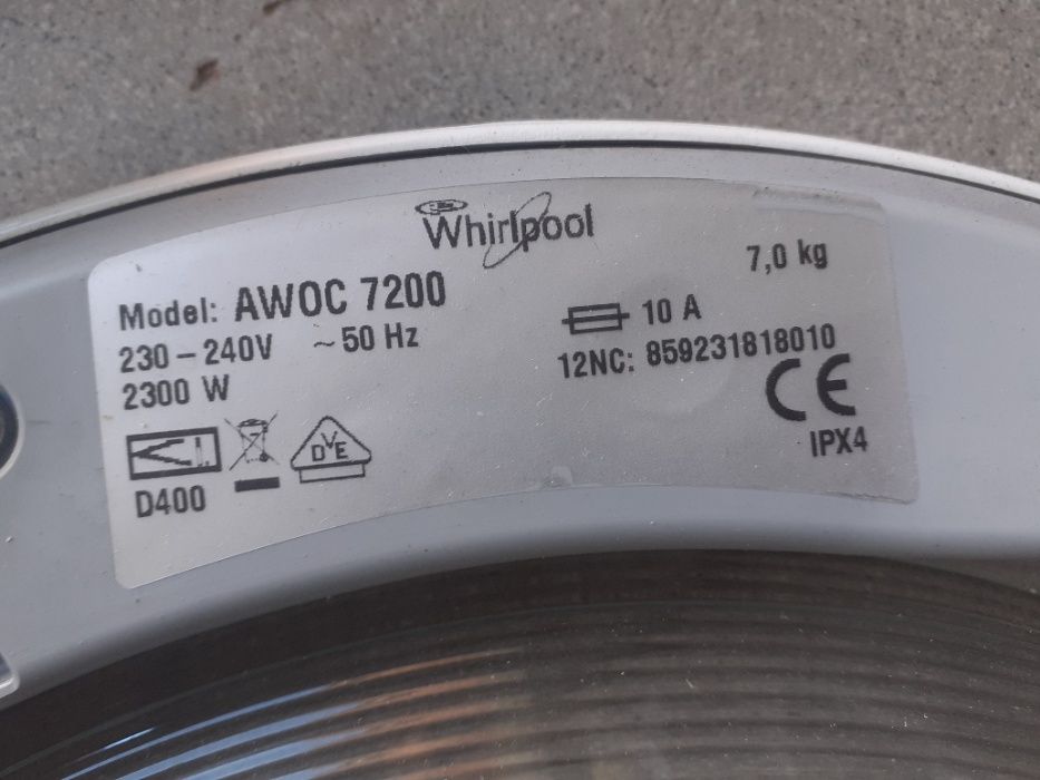 Peças Whirlpool AWOC 7200 7Kg 1200 Rpm