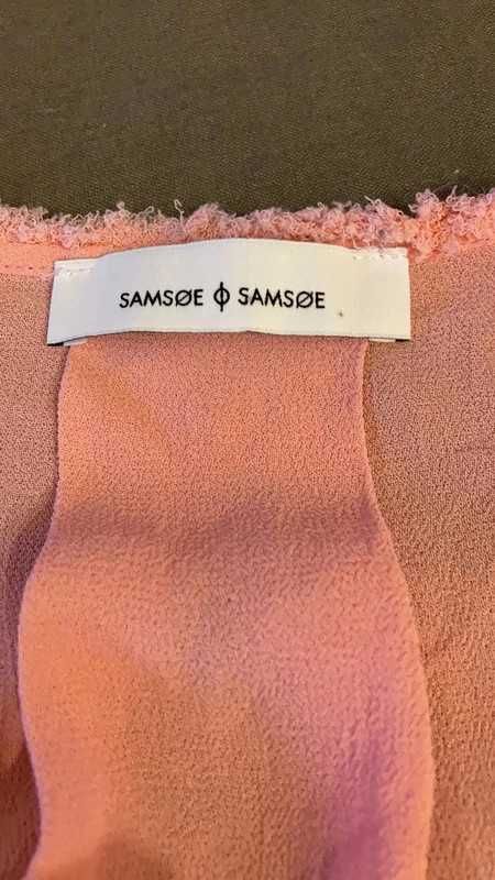 Bluzka Samsoe Samsoe pudrowy róż