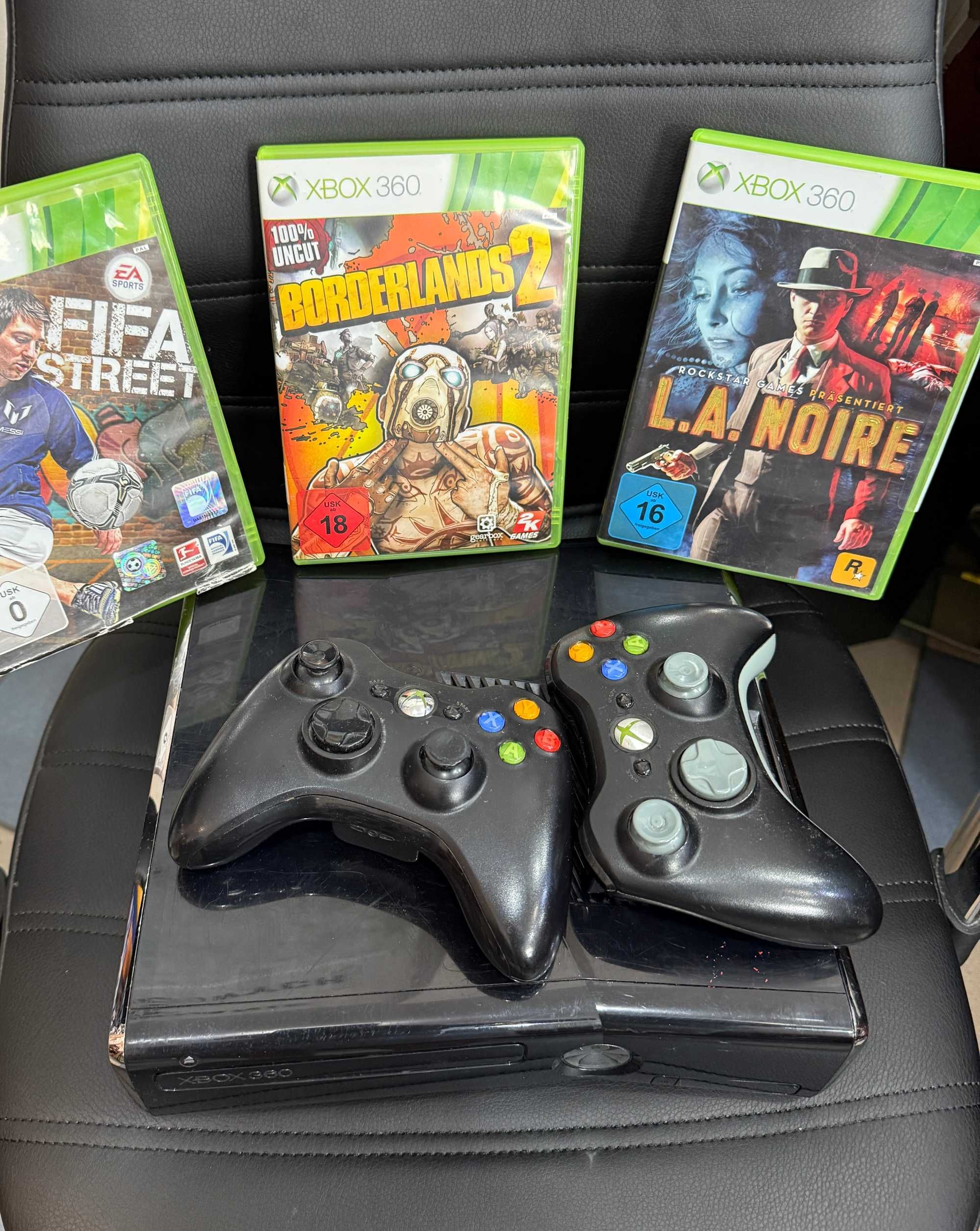 Konsola XBOX 360 250GB 2 pady + 3 gry - Ascom ul Klasztorna