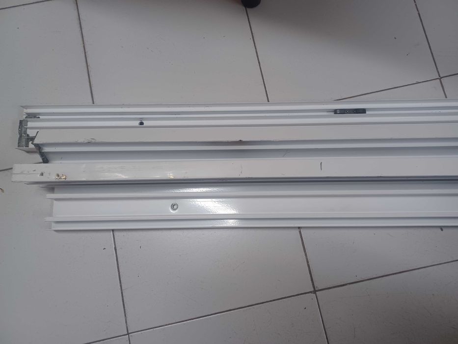 Janelas de correr alumínio lacado branca vidro duplo