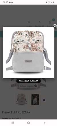 Plecak Baggage model Ella XL szary w kwiaty nowy