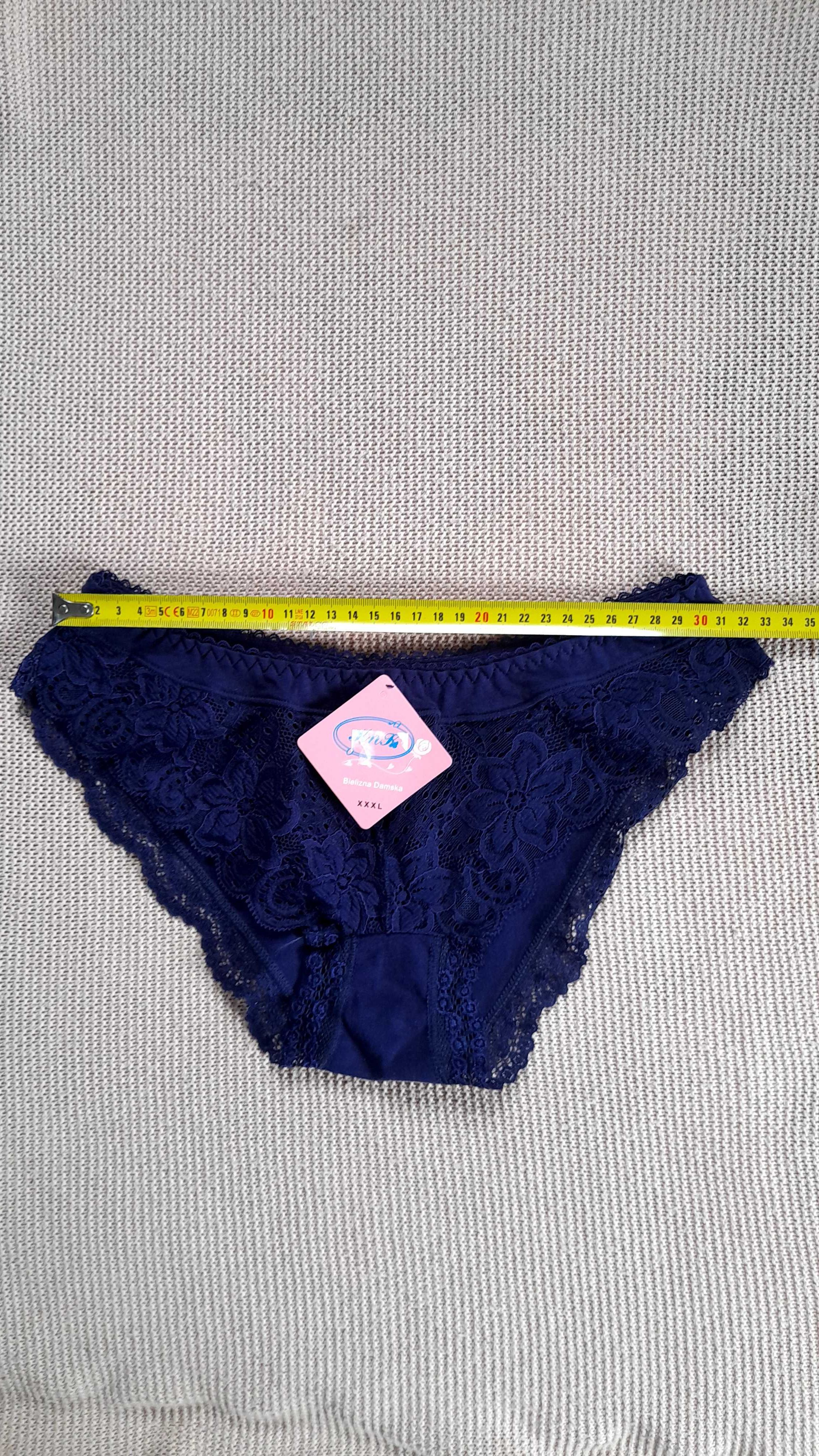 NOWE figi damskie XXXL z koronką