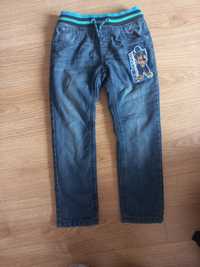 Spodnie jeans ocieplone polarkiem rozmiar 116