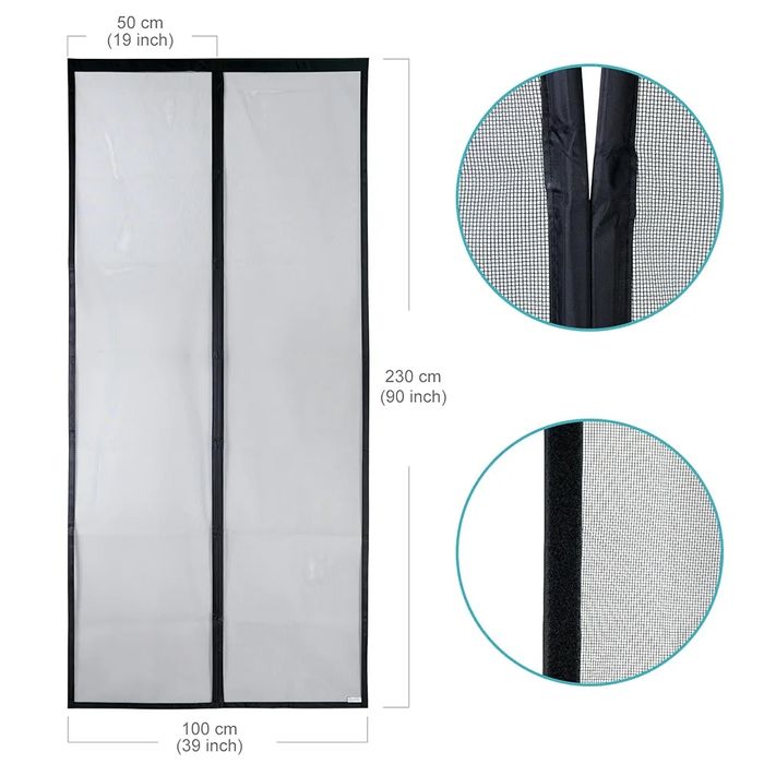 Apalus VP moskitiera na drzwi balkonowe magnetyczna 100x230cm dla kotó