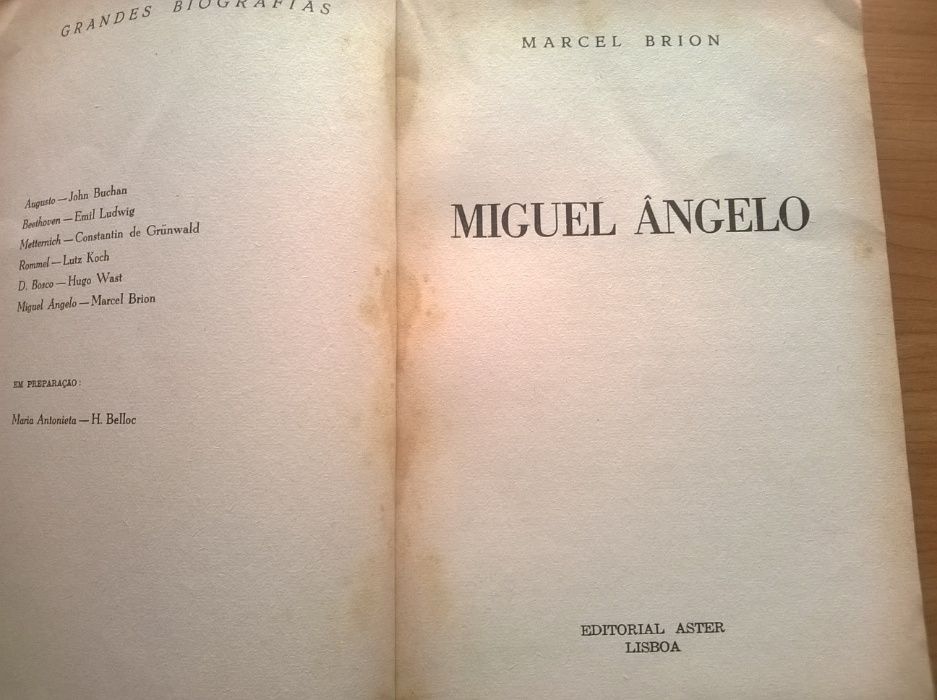 Miguel Ângelo (biografia) - Marcel Brion