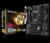 płyta główna, procesor gigabyte b250m-d3h+ intel pentium g4560