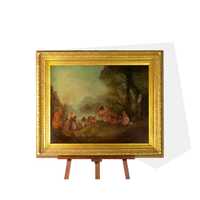 Pintura Barroco natureza Escola Watteau | século XIX