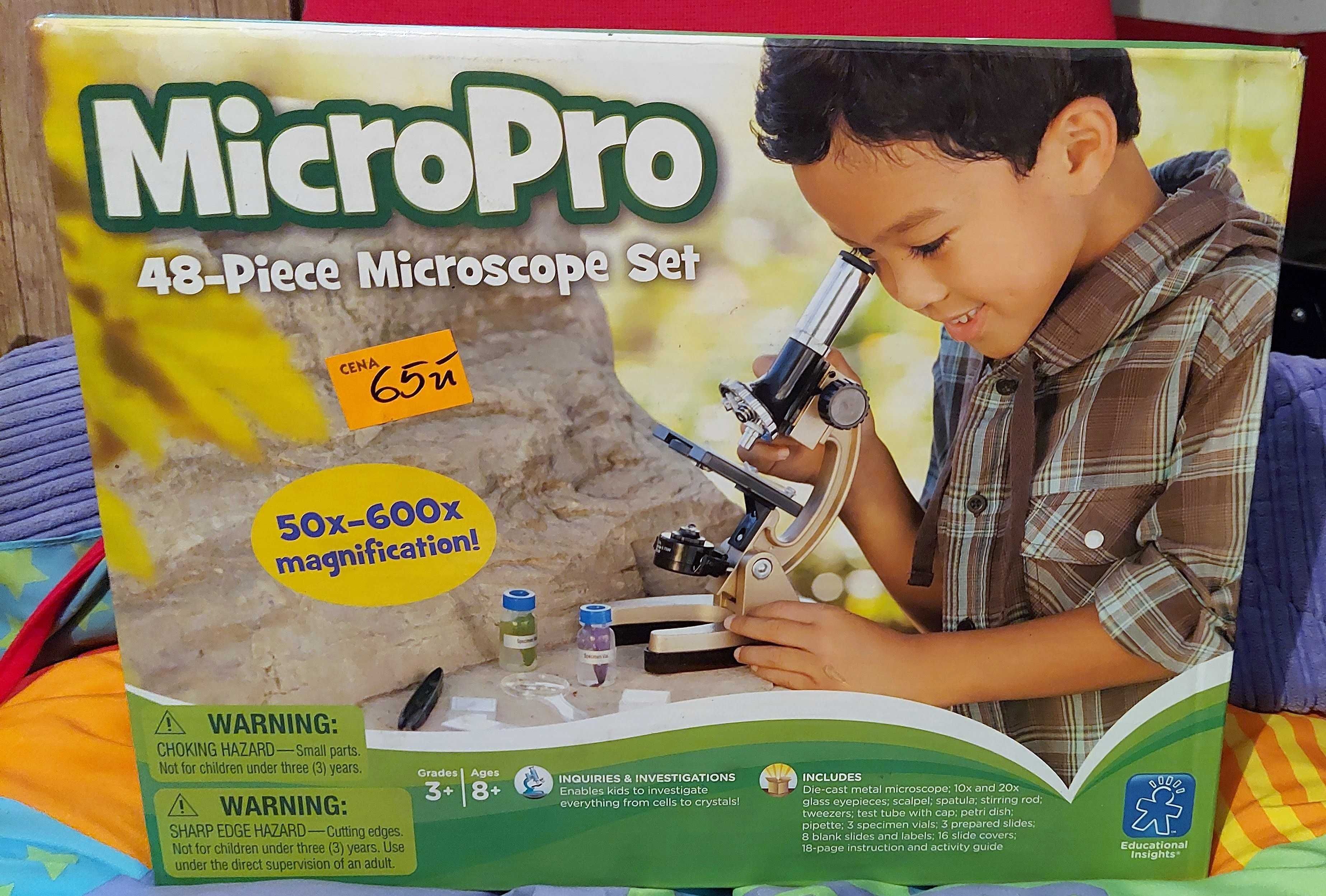 Mikroskop 600x jak prawdziwy narzędzia próbki podświetlenie led