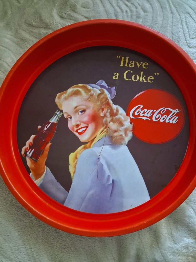 Taca metalowa coca-cola vintage