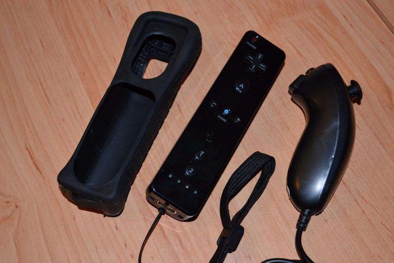 Comando NOVO Preto para Nintendo Wii + Nunchuk + Capa + Fita