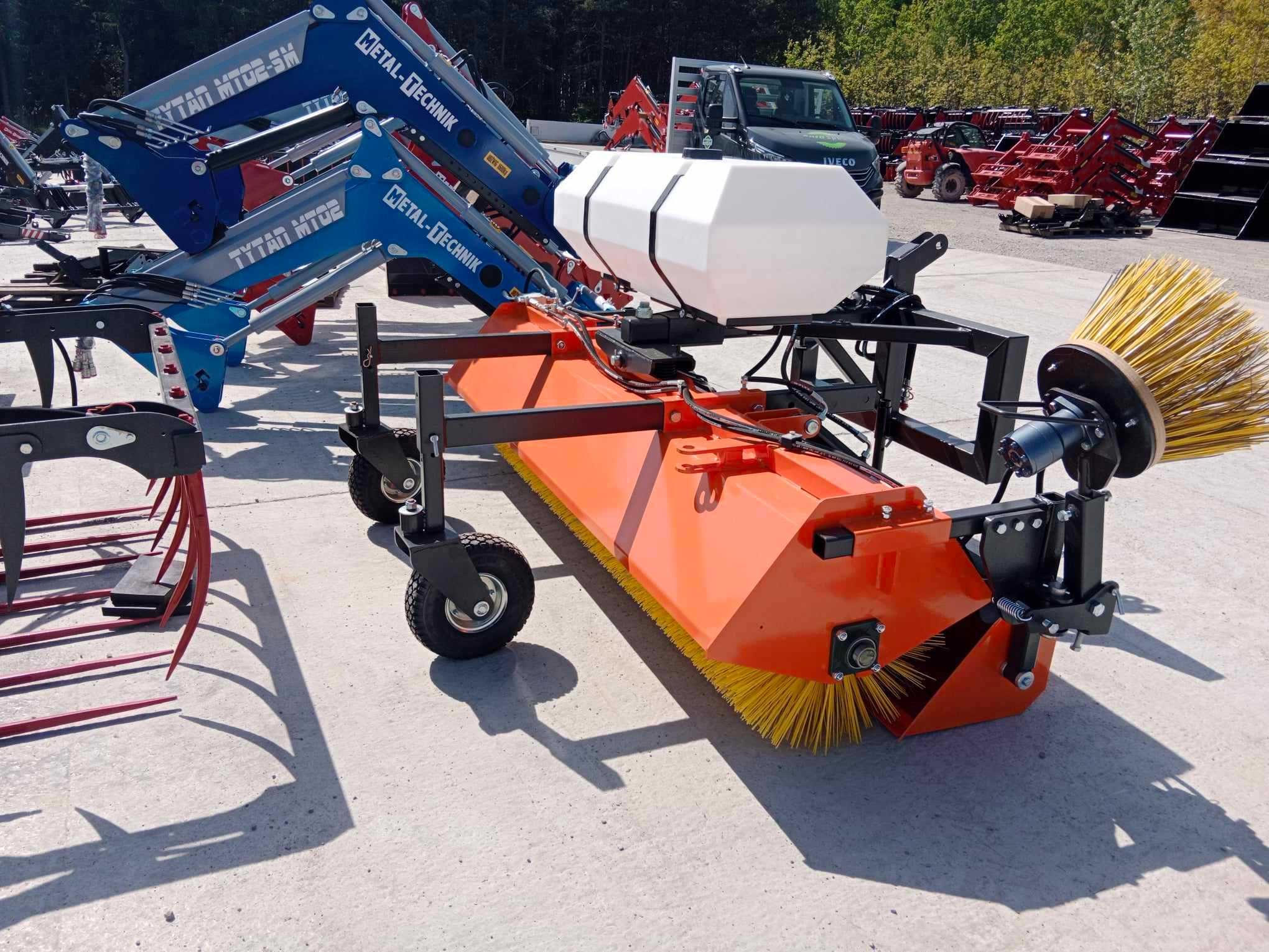 Zamiatarka Szczotka 1,4m - 2,4m na Tura Tuza wózek Transport Cała PL