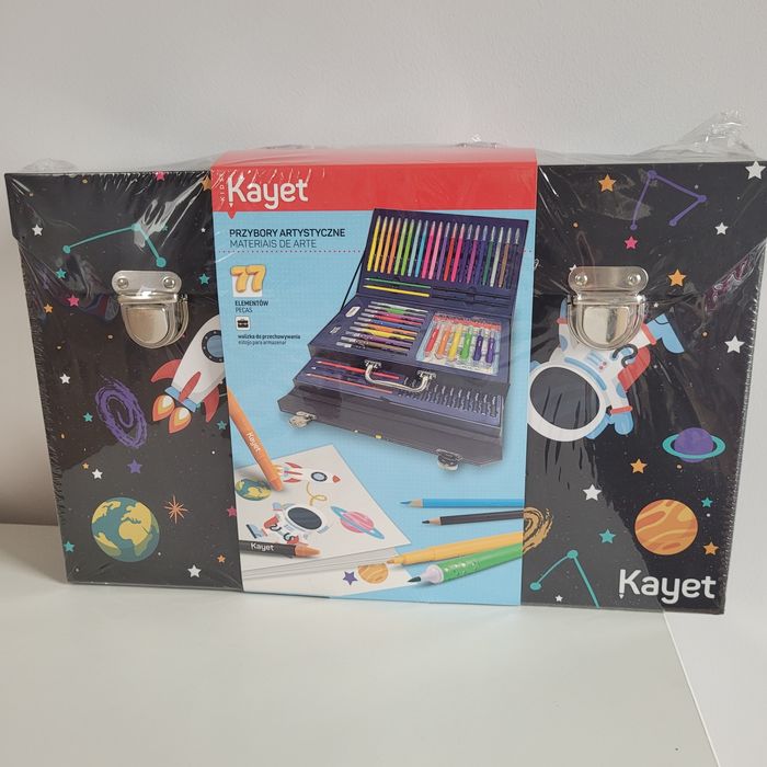 Kayet zestaw artystyczny 77 elementów na prezent kosmos