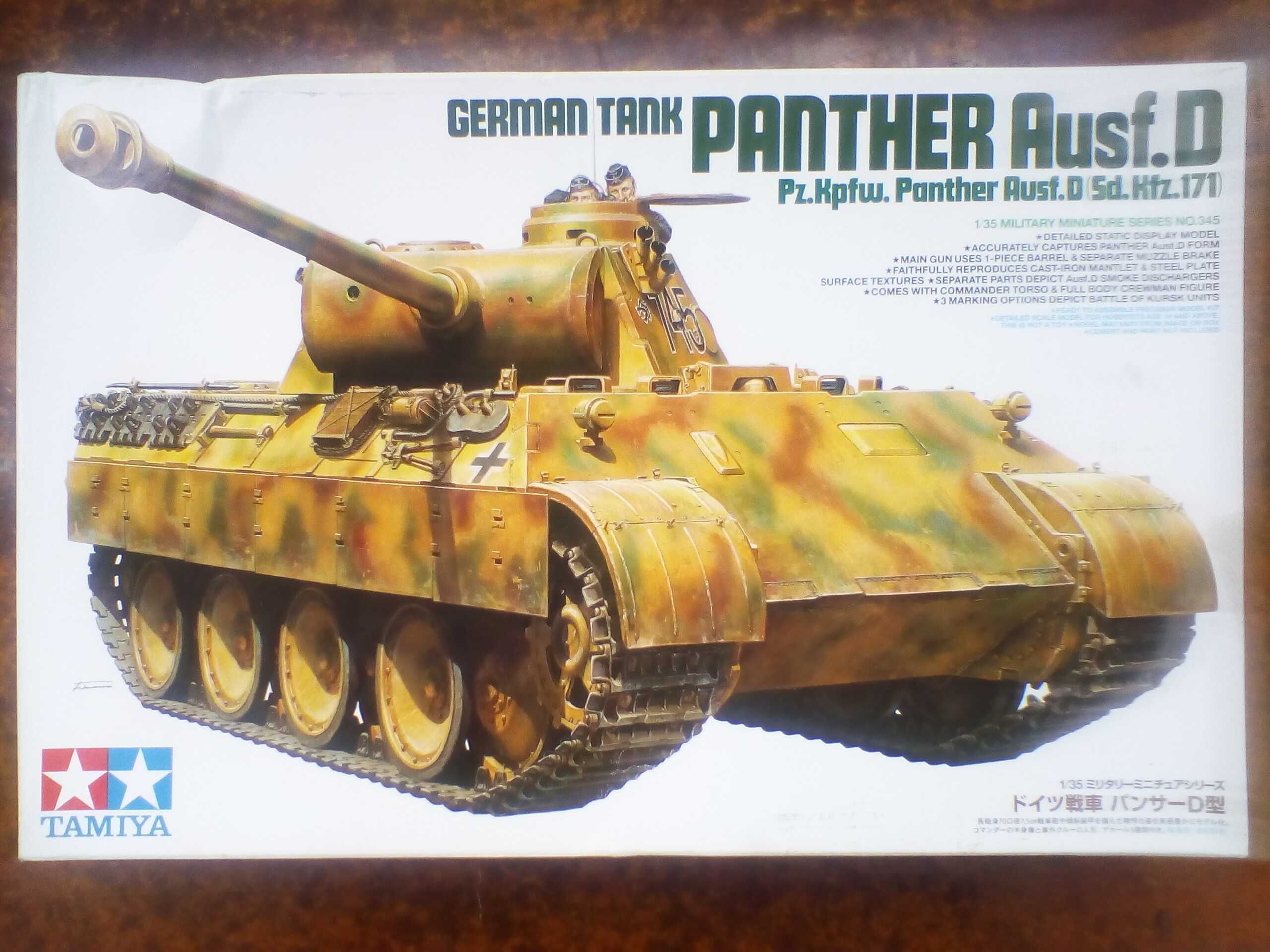Сборная модель 1/35 танк Panther Ausf.D (Пантера) фирмы Tamiya