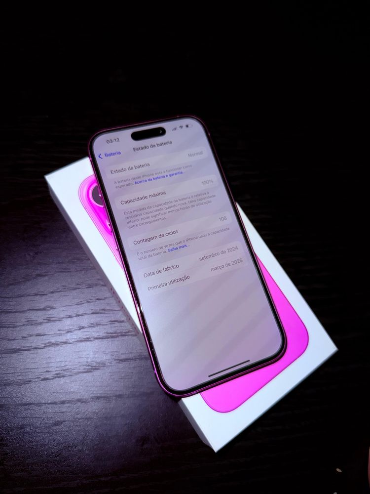 iPhone 16 128GB Pink C/ Fatura e Garantia FNAC
