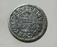 50 Reis de 1688 Rei D.Pedro II de Prata