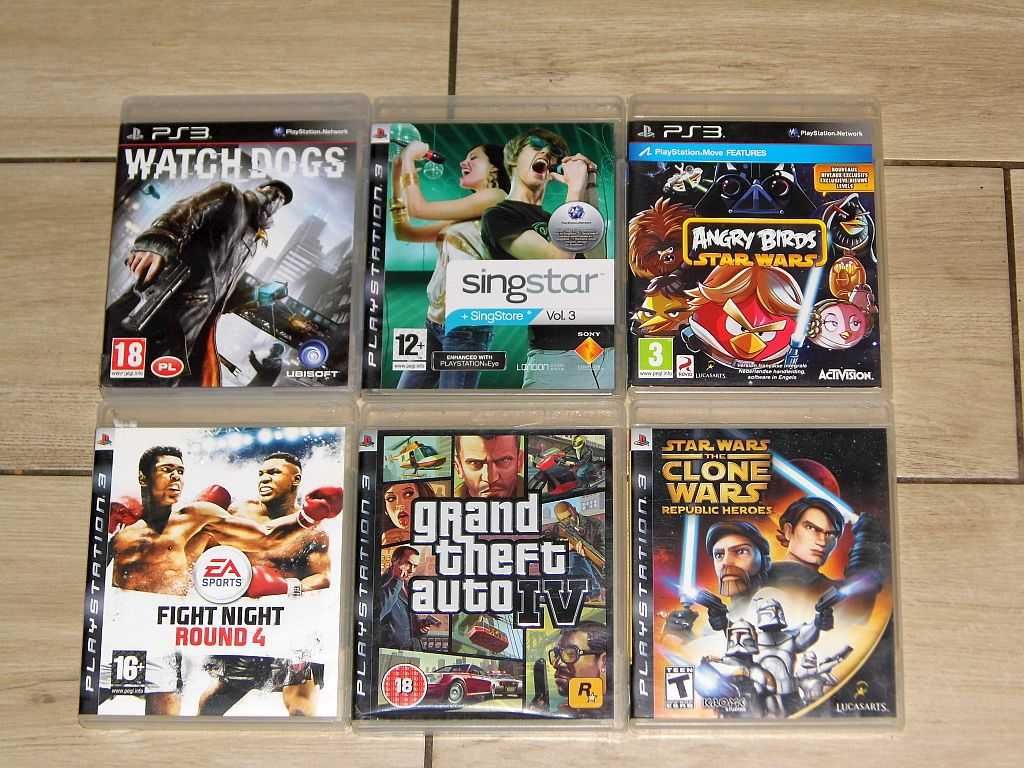 Gry na PS3 GTA IV, Angry Birds, Star Wars, Watch Dogs PL, Singstar