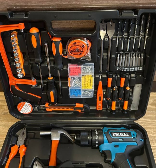 Ударний шуруповерт Макіта 24V 5AH з набором інструментів Makita
