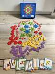 Drewniane puzzle geometryczne klocki mozaika