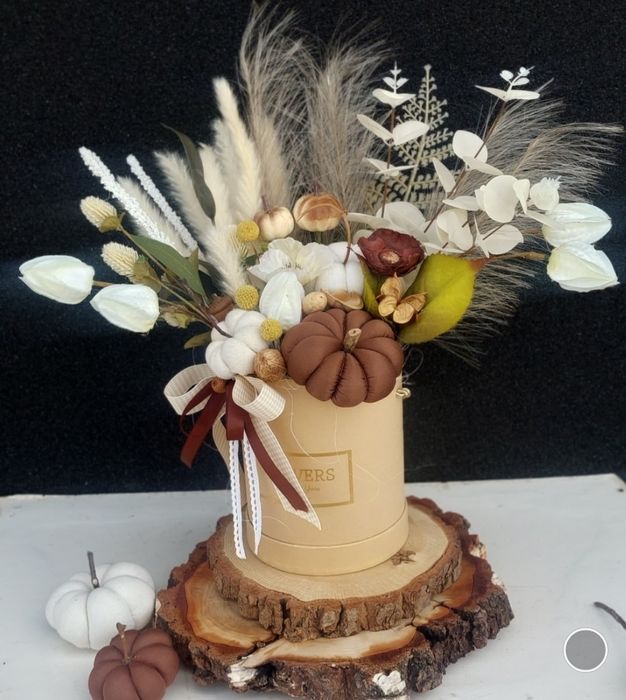 Piękny komplet jesienny wianek bukiet