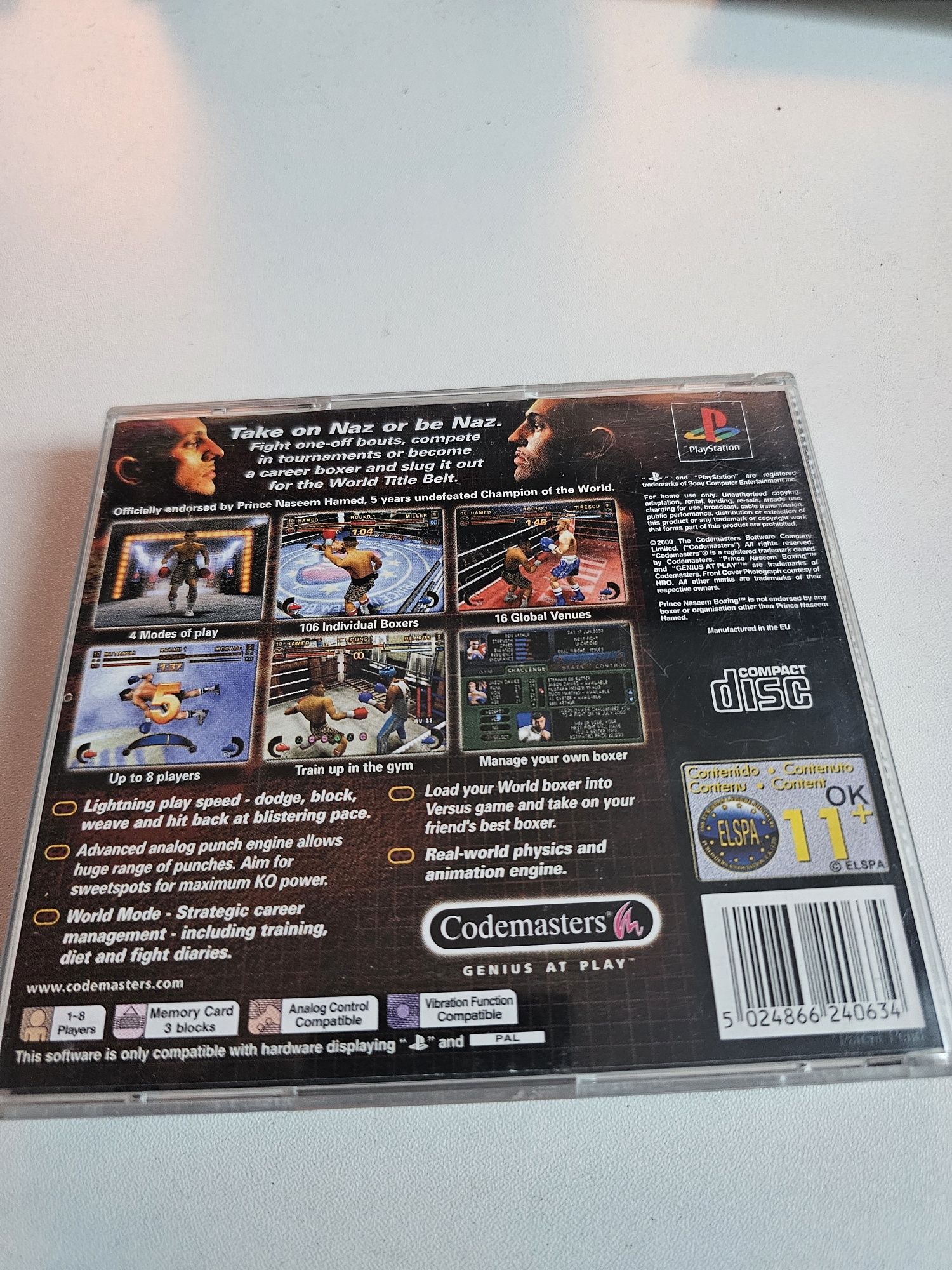 Prince Naseem Boxing psx playstation 3xA komplet