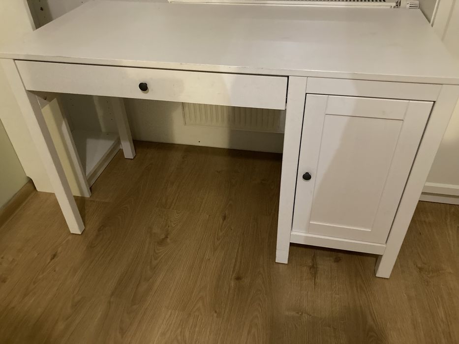 HEMNES Biurko, biała bejca, 120x55 cm IKEA