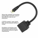 Adapter ROZGAŁĘŹNIK 1000 MB/S LAN RJ45 2xRJ45