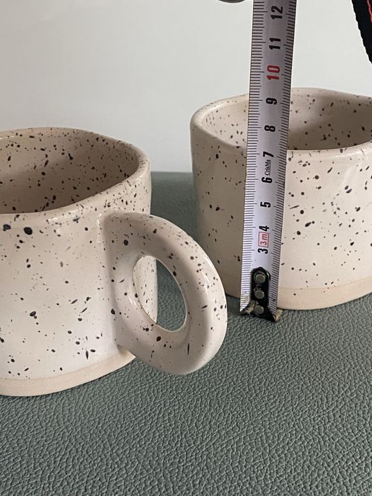 Zestaw Kubków ceramicznych (kremowe)