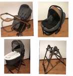 Conjunto Bebecar Alcofa+ovo+carrinho+tripe