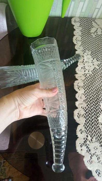 Хрустальный рог изобилия/посуда фужер бокал ваза хрусталь стакан