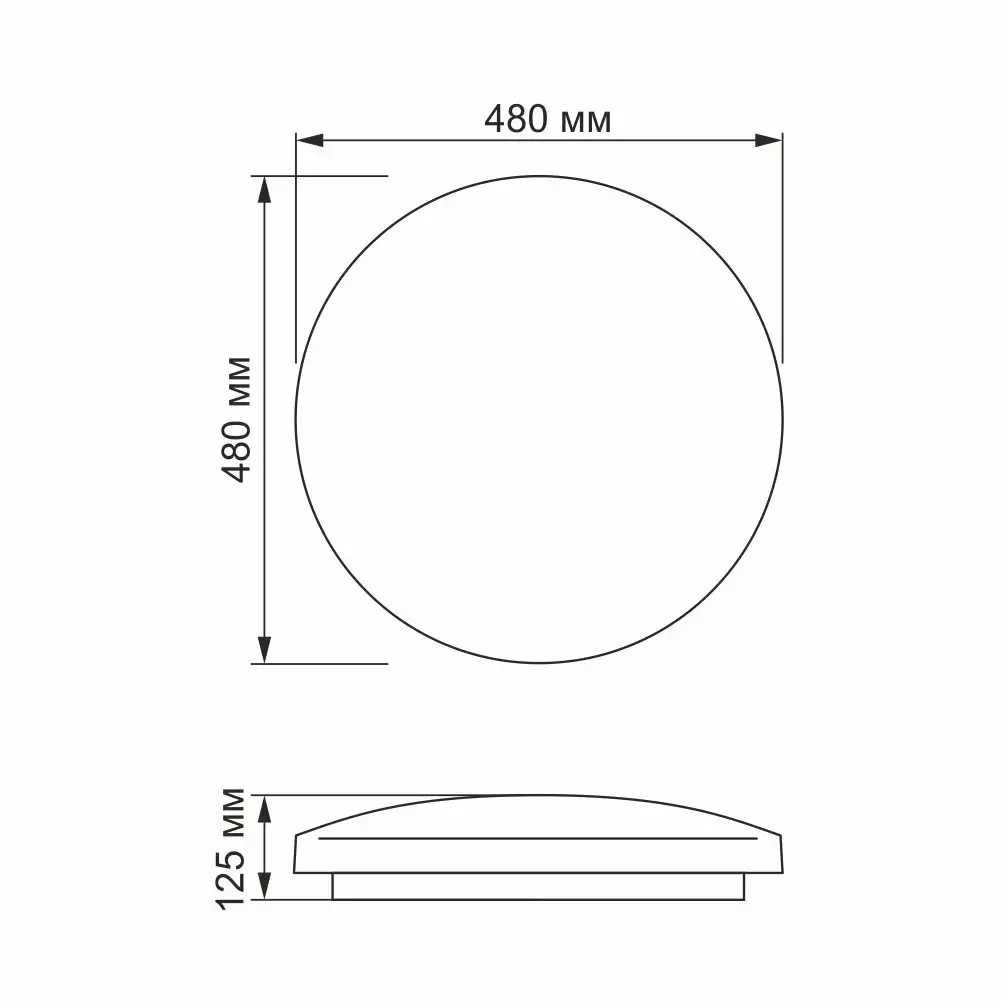 большой красивый лед светильник Videx 72 W  DROP 72W 2800-6200K