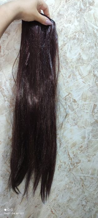 Красивый шиньон прикладной хвост трессы 60 см