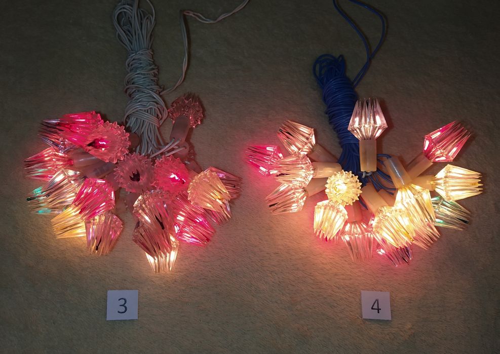 Гірлянда стара радянська СРСР СССР гірлянда спектр космос хрустальна