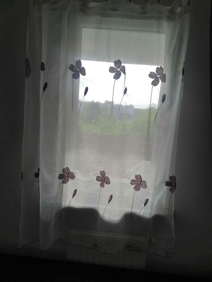 Jysk Firana Fundin fioletowe kwiaty 145x245