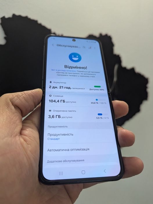 Samsung flip 4 128gb. Чорного кольору