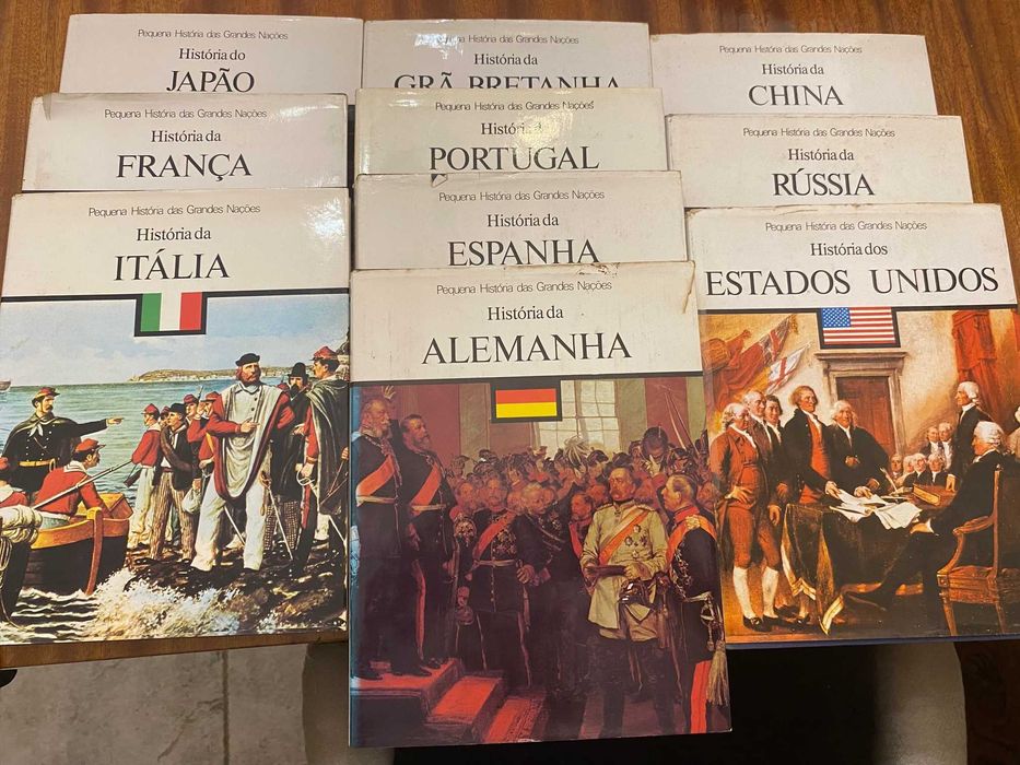 Coleção antiga 10 livros Pequena História Grandes Nações ed. 1978/81