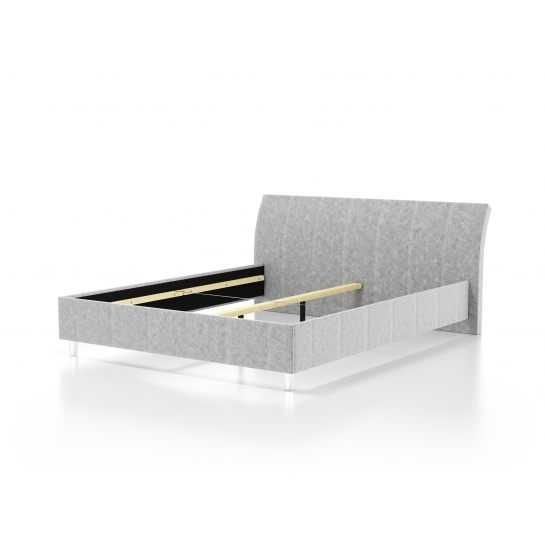 Łóżko tapicerowane, stelaż i materac Koło MK Foam 180x200