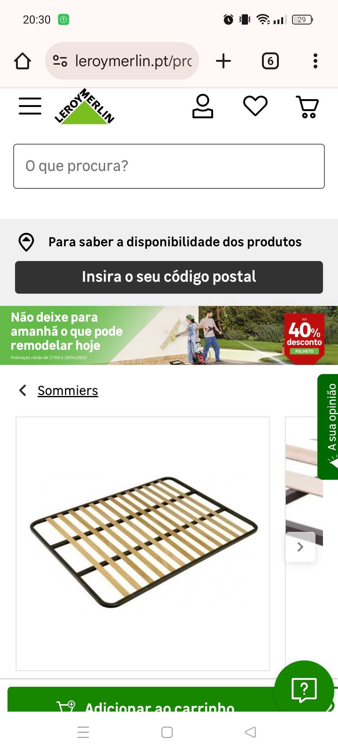 Estrado cama. Praticamente novo com pouco uso