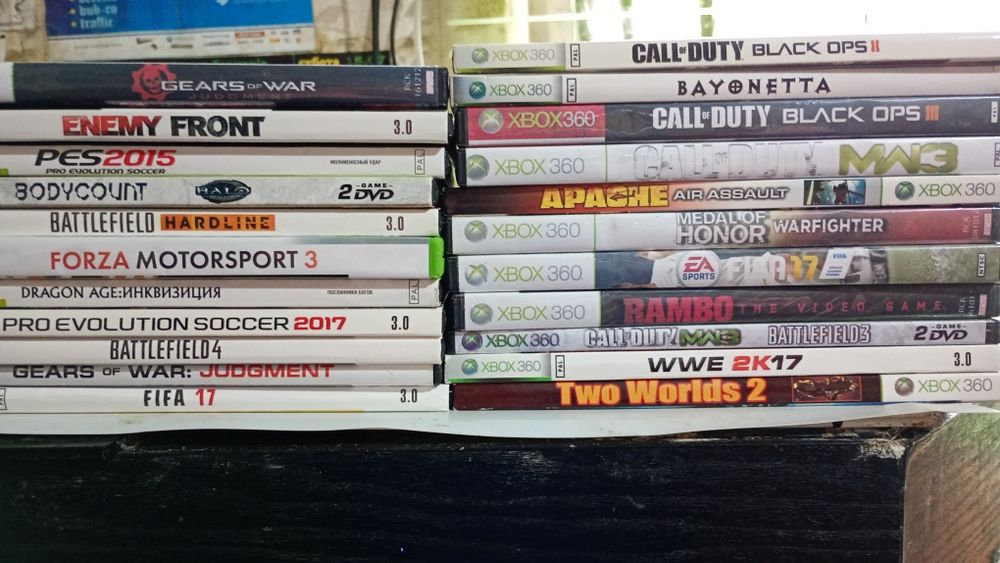 Продам диски до x box 360,та пс 2.