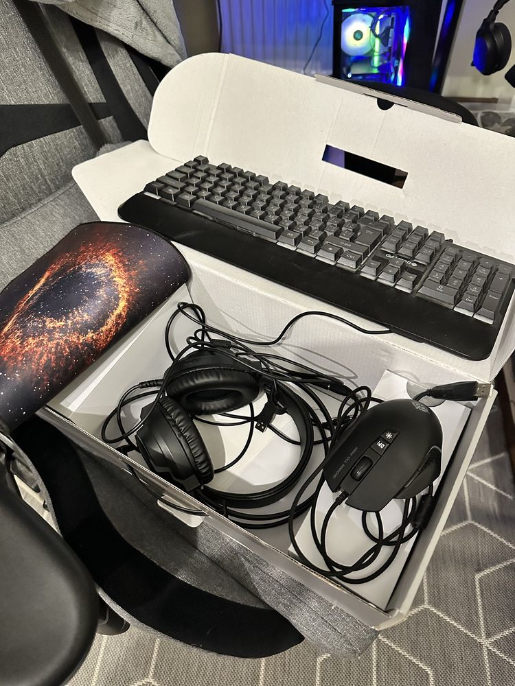Клавіатура+миша GamePro + навушники 4in1 GS1252
