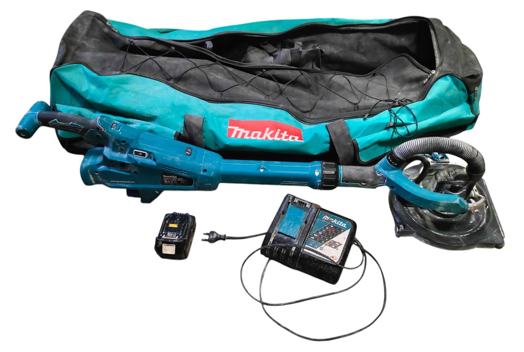 Szlifierka do gipsu Makita DSL800 1x aku 5,0Ah Ładowarka + Torba