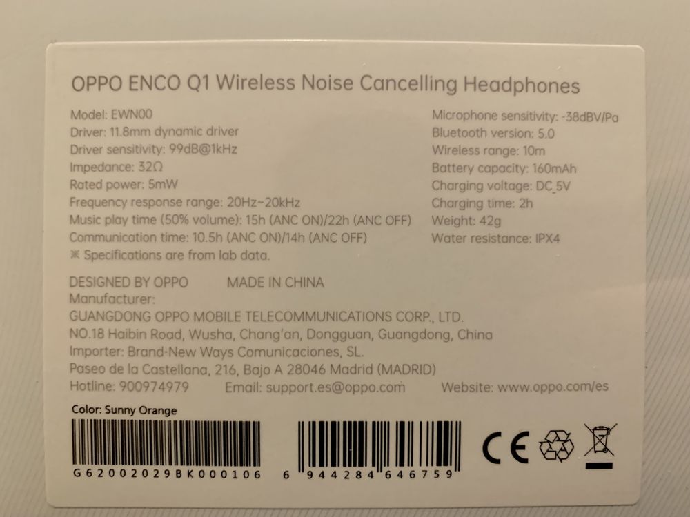 Phones Bluetooth OPPO ENCO Q1