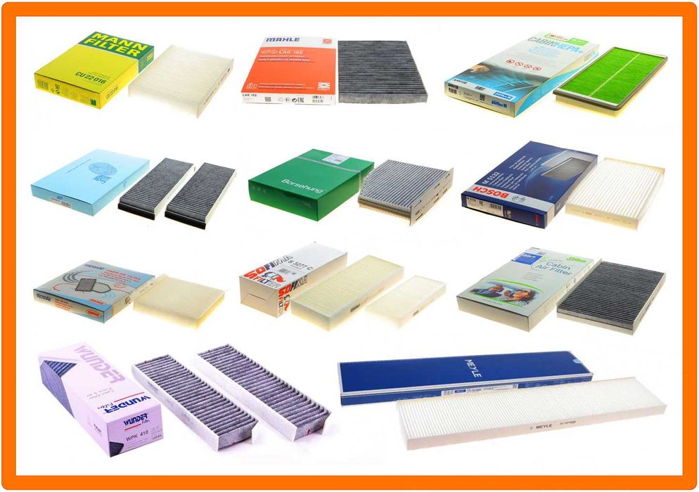 Фільтр салону VW Audi Skoda MB Renault Opel Fiat Citroen Peugeot Ford